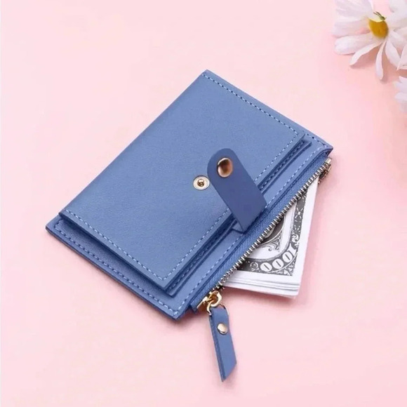 ⚠️Clearance Blue Slim Bifold Wallet / Cardholder - Picture 3 of 5